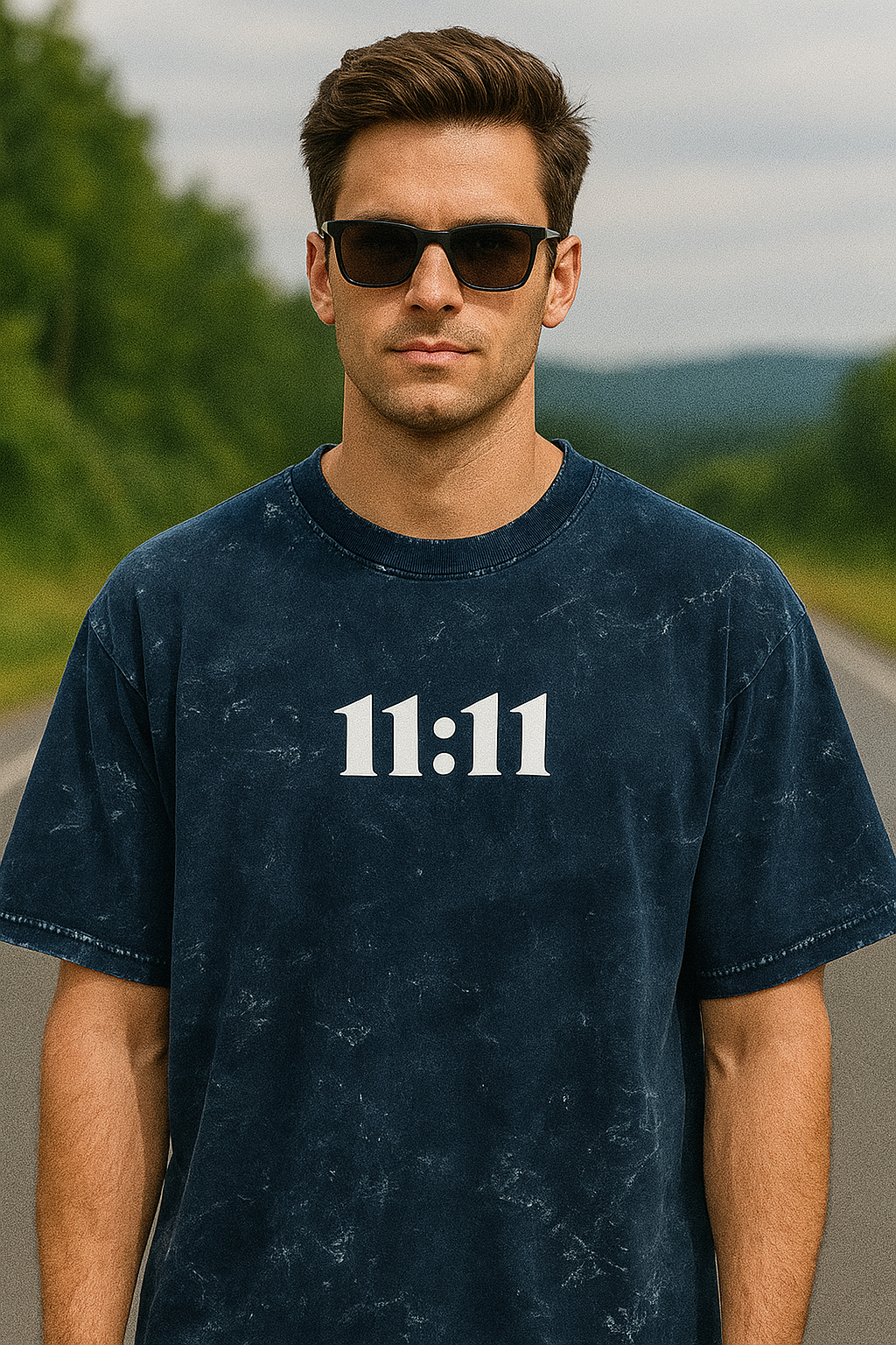 Unisex Acid Washed Oversized Tee