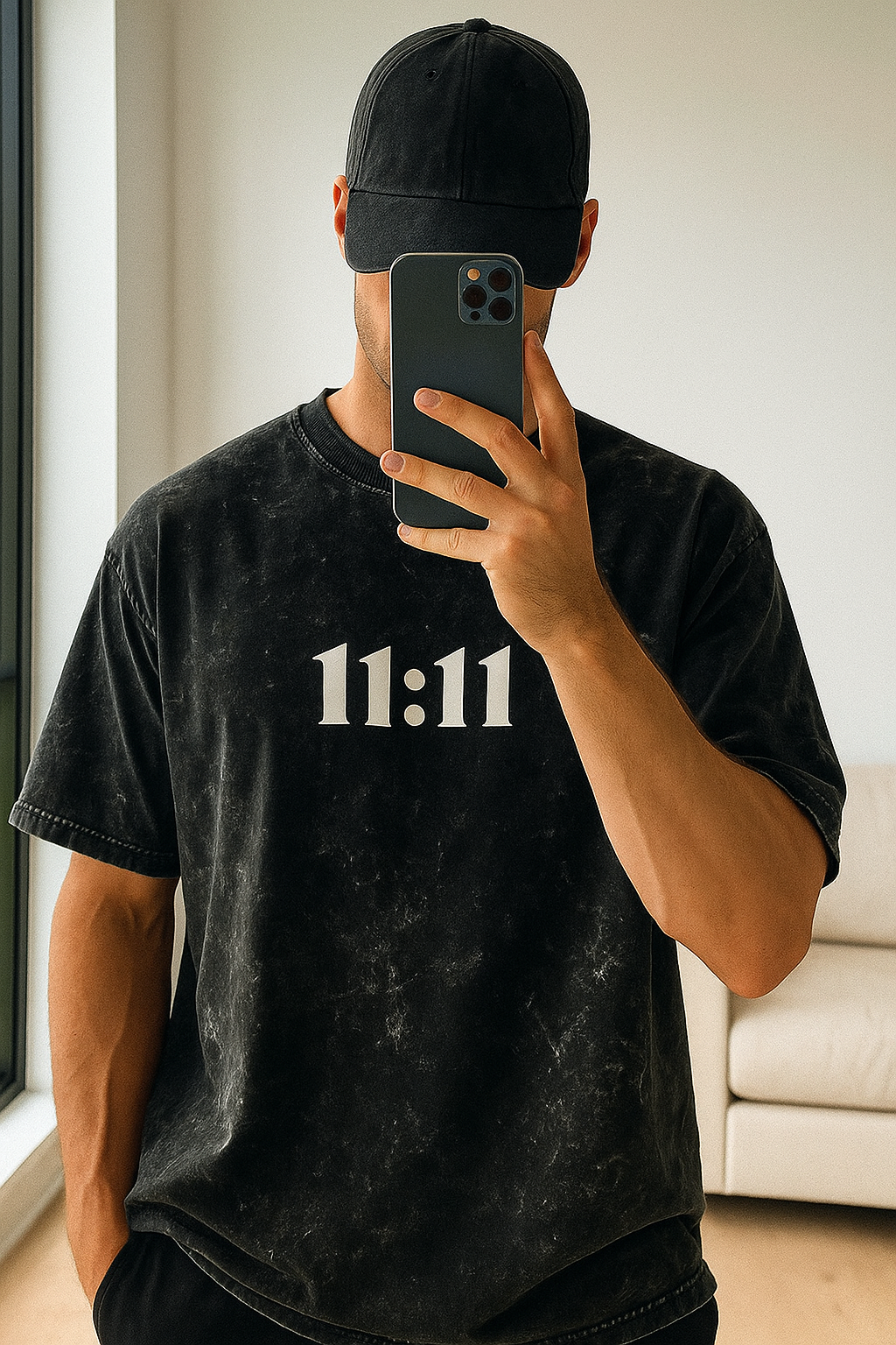 Unisex Acid Washed Oversized Tee