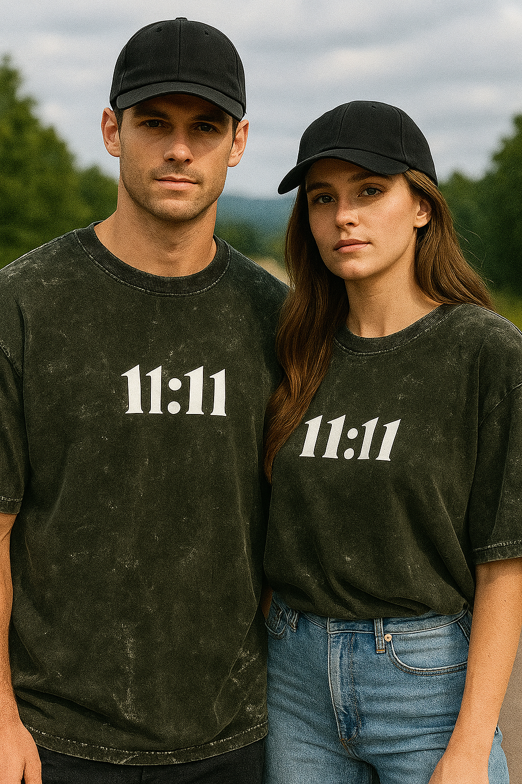 Unisex Acid Washed Oversized Tee